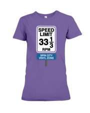 Vinyl187 Speed Limit 33 Premium Fit Ladies Tee tile