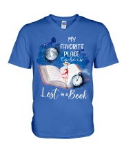 Book Favorite Place V-Neck T-Shirt tile
