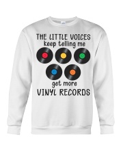 Vinyl Record The little voices keep telling me Crewneck Sweatshirt tile