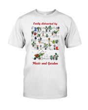 Gardening Easily distracted by garden and music Premium Fit Mens Tee tile