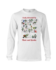 Gardening Easily distracted by garden and music Long Sleeve Tee tile