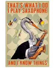 Play Saxophone and Know things Vertical Poster tile