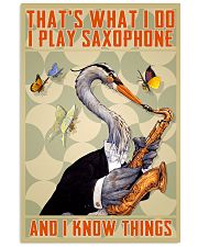 Play Saxophone and Know things 24x36 Poster front