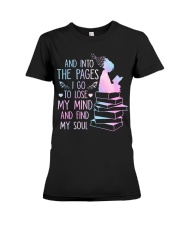 Book Into the pages I go Premium Fit Ladies Tee tile