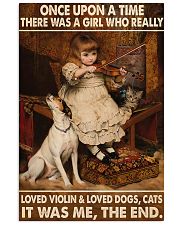 Love violin and dogs 24x36 Poster front
