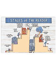 Book Stages of the reader 36x24 Poster front
