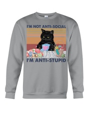 Knitting I'm anti-stupid Crewneck Sweatshirt tile