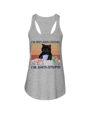 Knitting I'm anti-stupid Ladies Flowy Tank tile