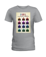 Knitting 2021 so much yarn so little time Ladies T-Shirt tile