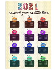 Knitting 2021 so much yarn so little time Vertical Poster tile