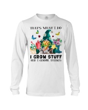 Gardening Grow stuff and Gnome things Long Sleeve Tee tile