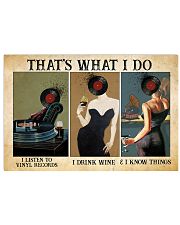 Vinyl That is what I do 36x24 Poster front