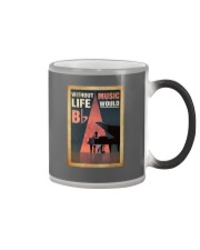 Piano Without music life would be Bb Color Changing Mug tile