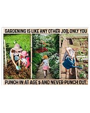 Gardening is like any other job Horizontal Poster tile