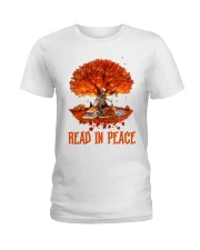 Book Read In Peace Ladies T-Shirt tile