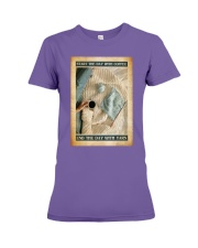 Knitting Start the day with coffee Premium Fit Ladies Tee tile