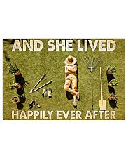 Gardening And she lived happily ever after Horizontal Poster tile