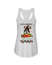 Gardening From my head tomatoes Christmas Ladies Flowy Tank tile