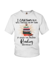 Book Reading material Youth T-Shirt tile