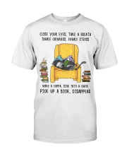 Book Cat Disappear Classic T-Shirt tile