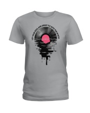 Vinyl Records Let your soul Ladies T-Shirt tile