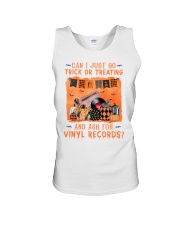 Vinyl Records Go trick or treating Unisex Tank tile