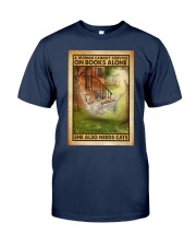 Book A woman cannot survive on books alone Classic T-Shirt tile