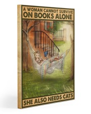 Book A woman cannot survive on books alone Gallery Wrapped Canvas Prints tile