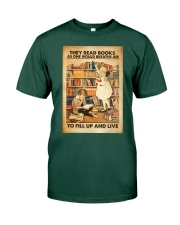 Book They read books Premium Fit Mens Tee tile