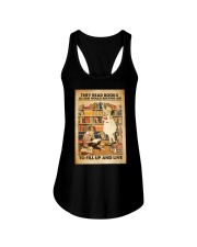 Book They read books Ladies Flowy Tank tile