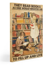 Book They read books Gallery Wrapped Canvas Prints tile