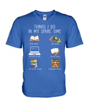 Book In my spare time V-Neck T-Shirt tile