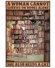 Book and cat Vertical Poster tile