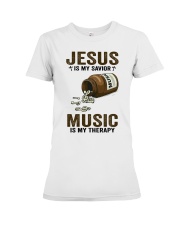 Music Jesus is my savior Premium Fit Ladies Tee tile