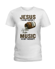 Music Jesus is my savior Ladies T-Shirt tile