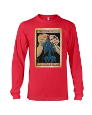 Knitting Easily distracted by knitting and skulls Long Sleeve Tee tile