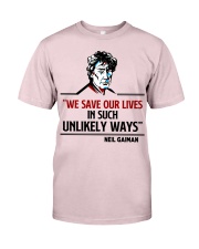 Book We save our lives in such unlikely ways Premium Fit Mens Tee tile