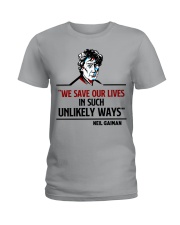 Book We save our lives in such unlikely ways Ladies T-Shirt tile