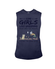 Love gardening and cats Sleeveless Tee tile
