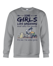 Love gardening and cats Crewneck Sweatshirt tile