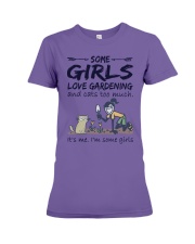 Love gardening and cats Premium Fit Ladies Tee tile