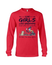 Love gardening and cats Long Sleeve Tee tile