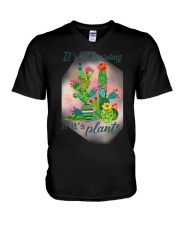 Gardening It's not hoarding if it's plants V-Neck T-Shirt tile