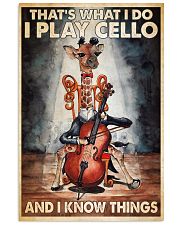 Cello That's what I do I play cello Vertical Poster tile