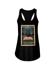 Book Read Drink Hate people Ladies Flowy Tank tile