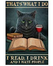 Book Read Drink Hate people Vertical Poster tile