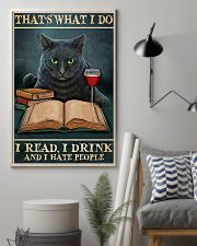 Book Read Drink Hate people 24x36 Poster lifestyle-poster-1
