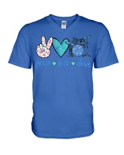 drum V-Neck T-Shirt tile