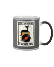 Vinyl Records and Cats Color Changing Mug tile