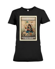 A girl loved books Premium Fit Ladies Tee tile